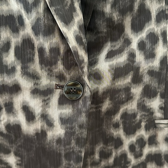 Calvin Klein Leopard print Nylon Blazer - Picture 4 of 8